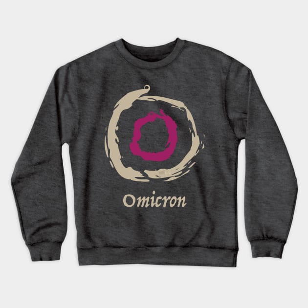 Greek Omicron Crewneck Sweatshirt by NN Tease